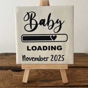 Teksttegeltje 'Baby loading'
