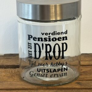 Snoeppot 'Pensioen'