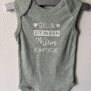 Romper 'Geluk zit in een klein rompertje'