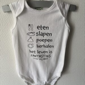 Romper 'Eten, slapen, poepen...'