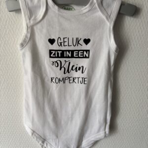 Romper 'Geluk zit in een klein rompertje'